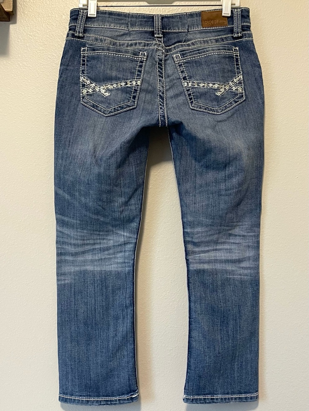 BKE Denim Sabrina Capri - Altered Waist & Low Rise Straight Leg - Size 28